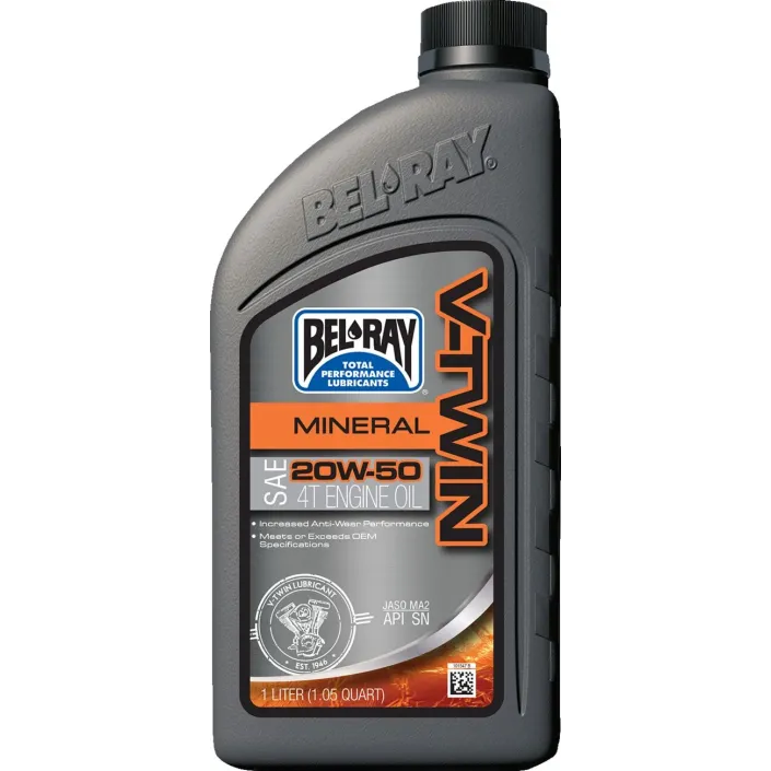 Ulei moto 4T Bel-Ray V-Twin 20W-50 1L - mineral Ulei moto 4T Bel-Ray V-Twin 20W-50 1L - mineral