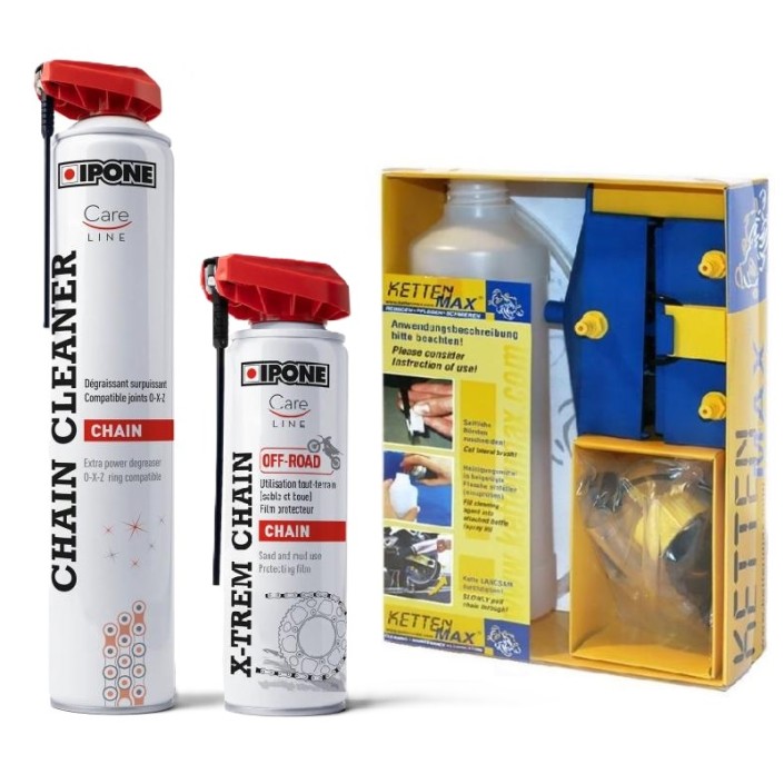 KETTENMAX & IPONE - Kit curatare + ungere lant, varianta OFFROAD