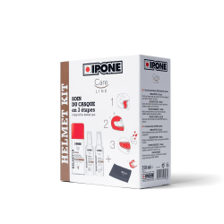 Set kit curatare si ingrijire casca moto, contine laveta microfibra, Ipone