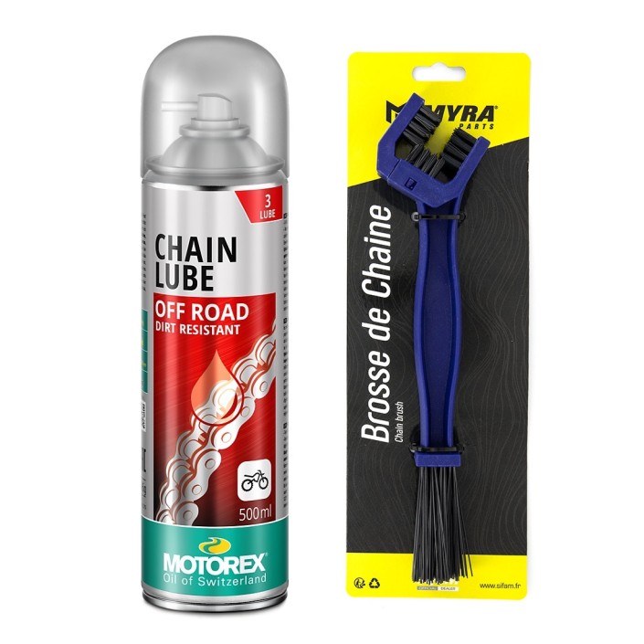 MOTOREX OFERTA - Spray Lant OFFROAD SPRAY - 500ml [CHAIN LUBE] + MYRA PERIE CURATARE LANT [OUT1015]