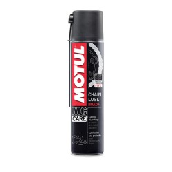 Spray ungere lant MOTUL C2+ Chain Lube Road+, 400 ml, cu teflon