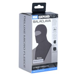 OXFORD - Cagula MICRO FLEECE cu protectie gat si pieptar [neck tube], negru