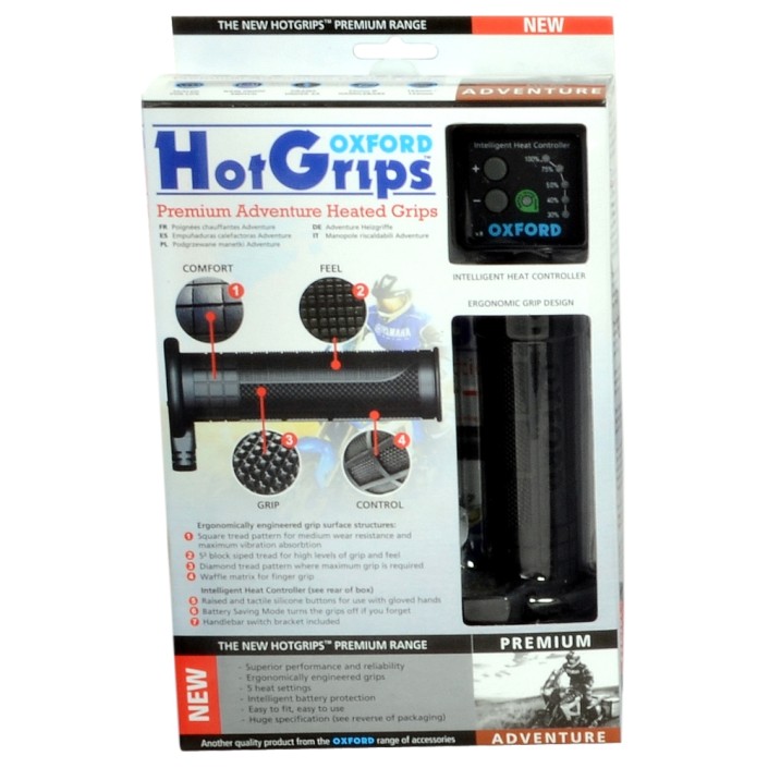 OXFORD - HOTGRIPS PREMIUM ADVENTURE WITH V8 SWITCH