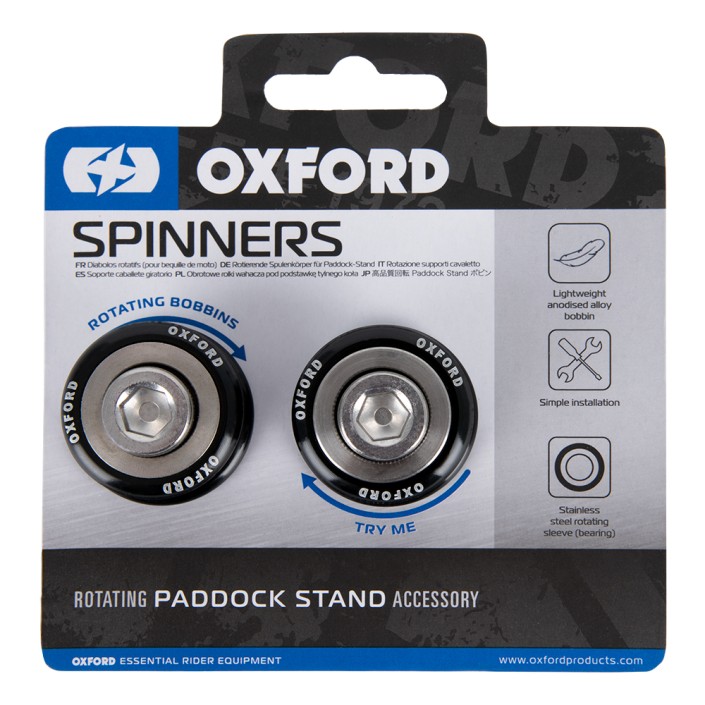 OXFORD - Pini bascula Spinners M8 (1.25 thread) Extended Black