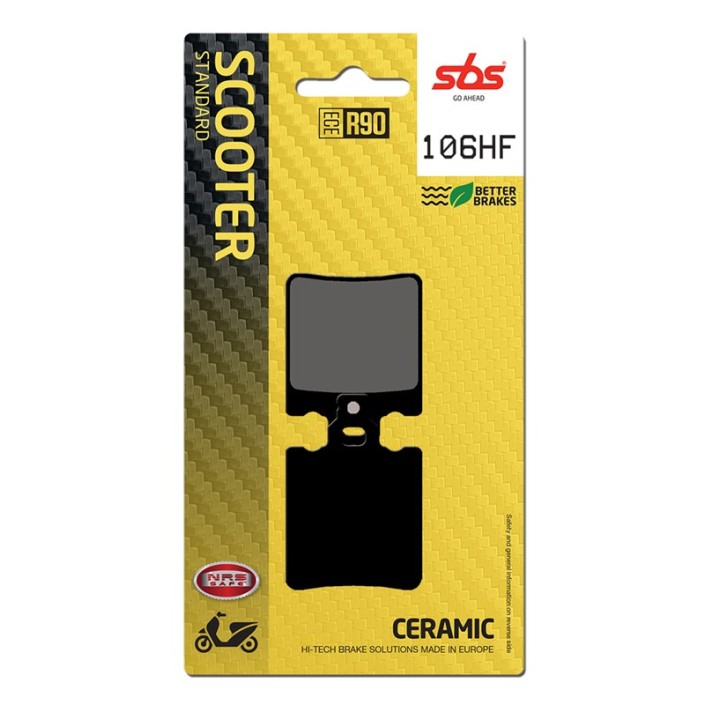 SBS - placute frana 106HF [574HF] - Scooter [Ceramic]