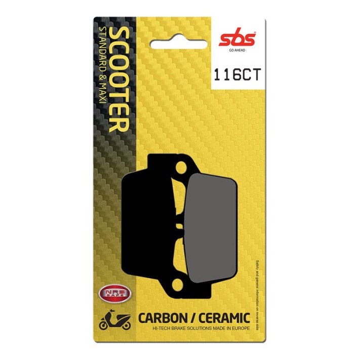 SBS - placute frana 116CT - Scooter [Carbon / Ceramic]