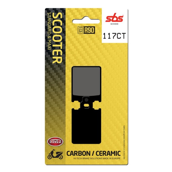 SBS - placute frana 117CT - Scooter [Carbon / Ceramic]