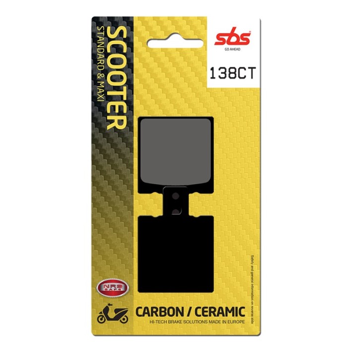 SBS - placute frana 138CT - Scooter [Carbon / Ceramic]