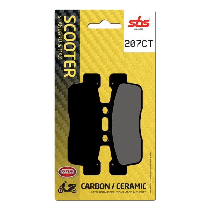SBS - placute frana 207CT - Scooter [Carbon / Ceramic]