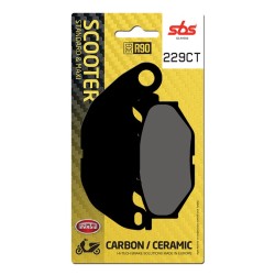 SBS - Plăcuțe frână 229CT pentru scuter [Carbon / Ceramic]