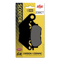 SBS - Plăcuțe frână 230CT pentru scuter [Carbon / Ceramic]