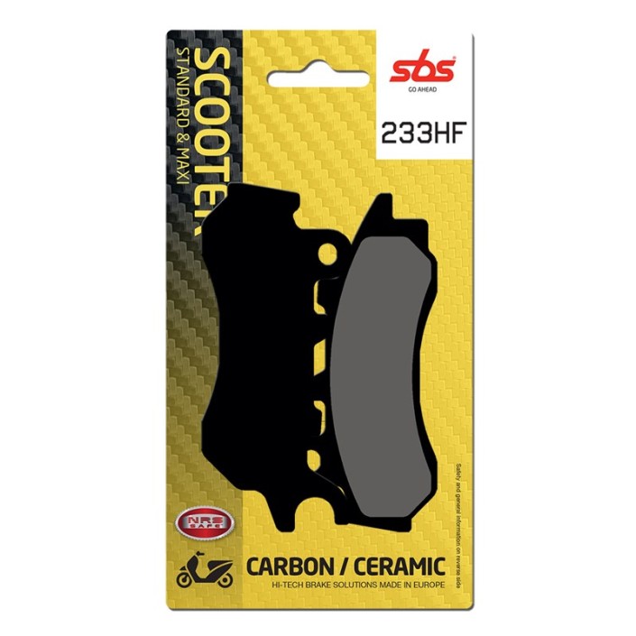 SBS - placute frana 233HF - Scooter [Ceramic]