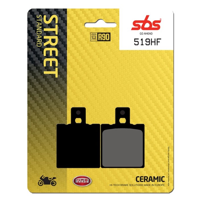 SBS - placute frana 519HF [138HF] - Street [Ceramic]