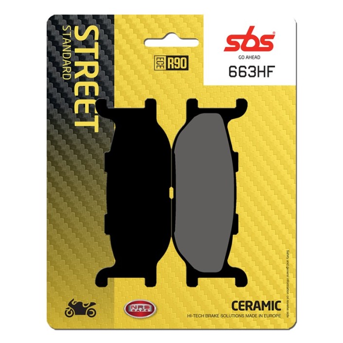SBS - placute frana 663HF - Street [Ceramic]