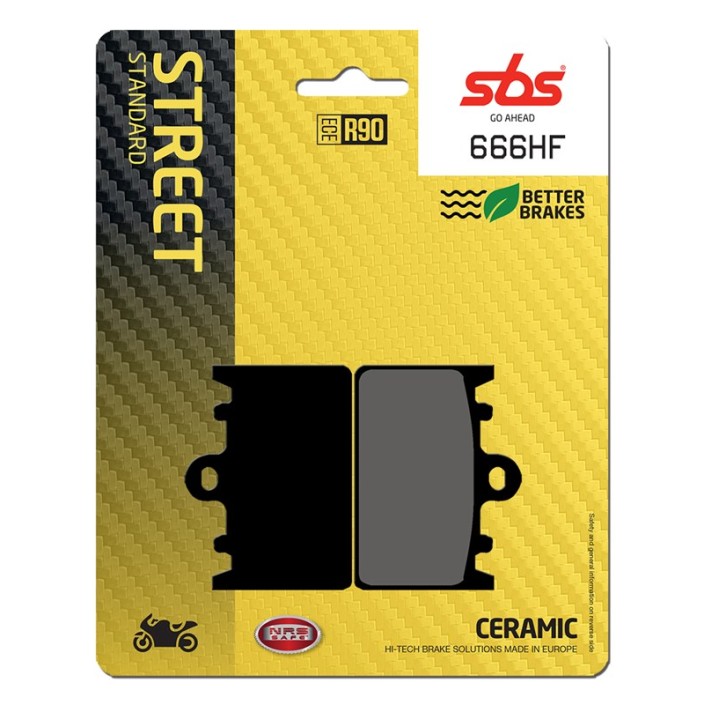 SBS - placute frana 666HF - Street [Ceramic]