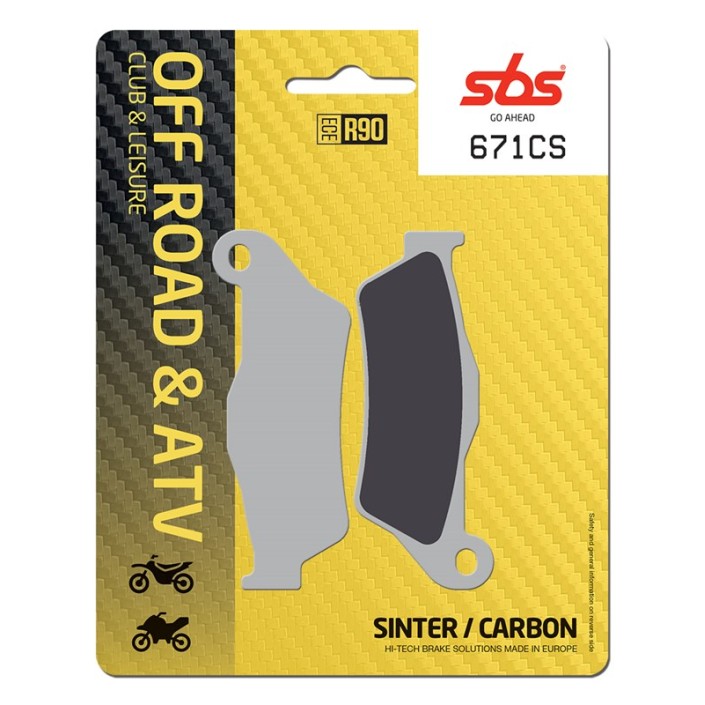 SBS - placute frana 671CS - Offroad & ATV [Sinter / Carbon]