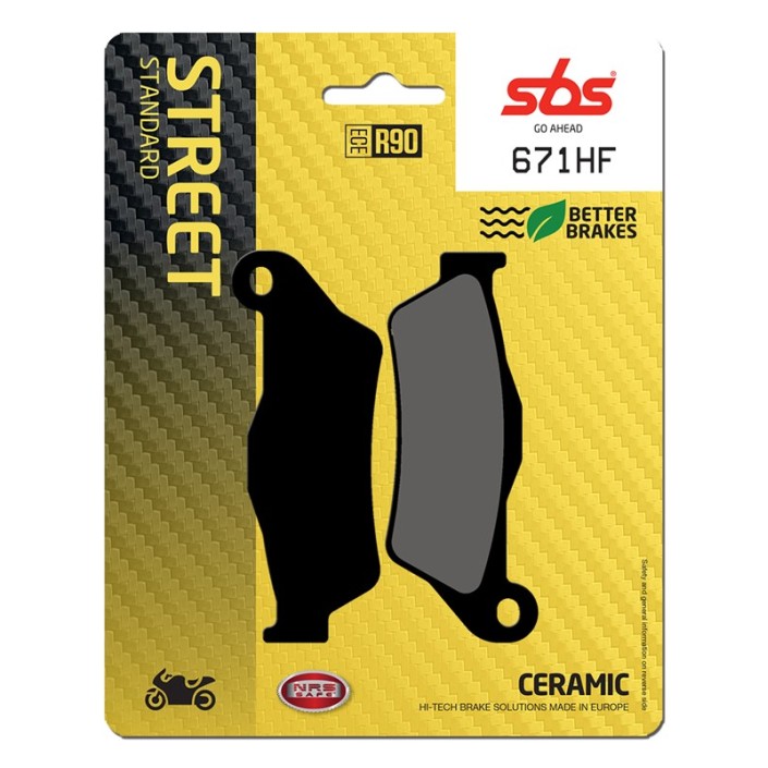 SBS - placute frana 671HF - Street [Ceramic]