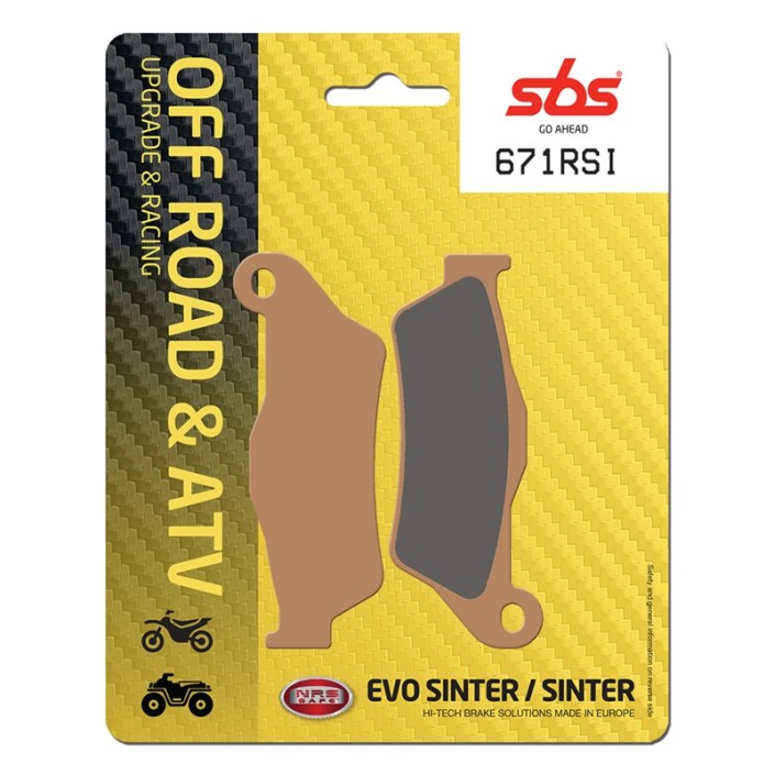 SBS - placute frana 671RSI - Offroad & ATV [Evo Sinter / Sinter]