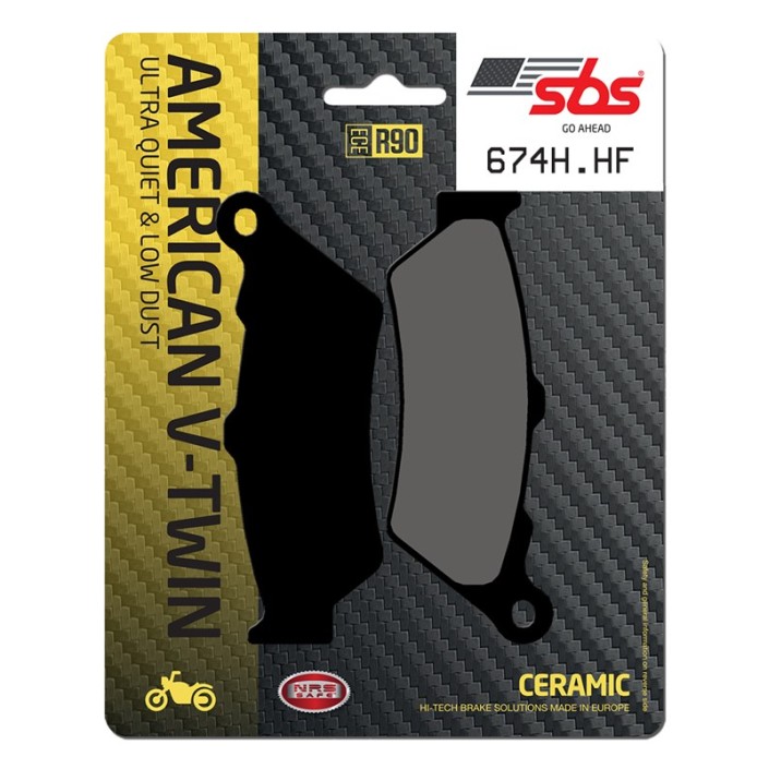 SBS - placute frana 674H.HF - American V-Twin [Ceramic]