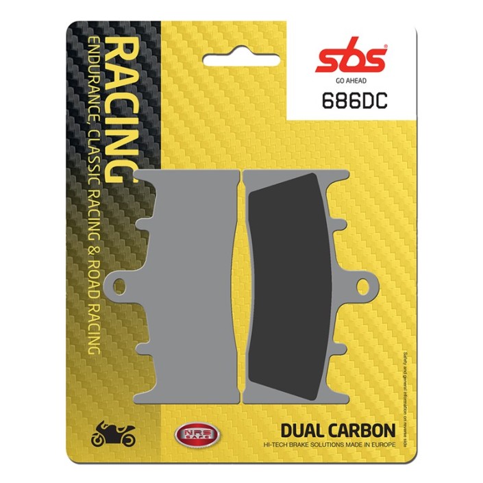 SBS - placute frana 686DC - Racing [Dual Carbon]