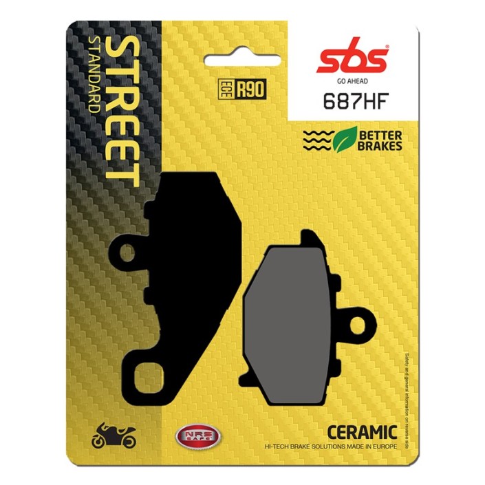 SBS - placute frana 687HF - Street [Ceramic]