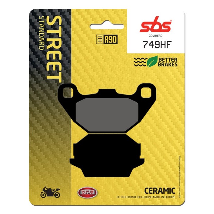 SBS - placute frana 749HF - Street [Ceramic]