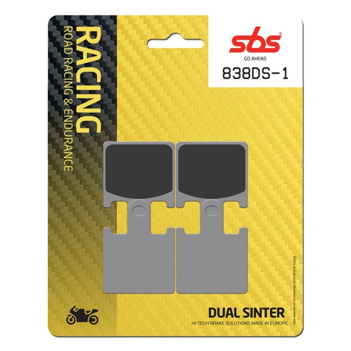 SBS - placute frana 838DS-1 - Racing [Dual Sinter]