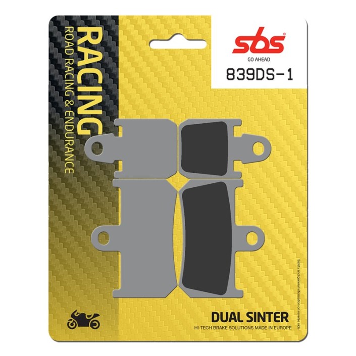 SBS - placute frana 839DS-1 - Racing [Dual Sinter]