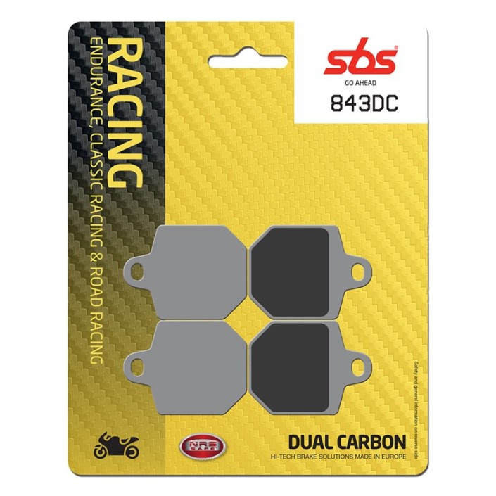 SBS - placute frana 843DC - Racing [Dual Carbon]