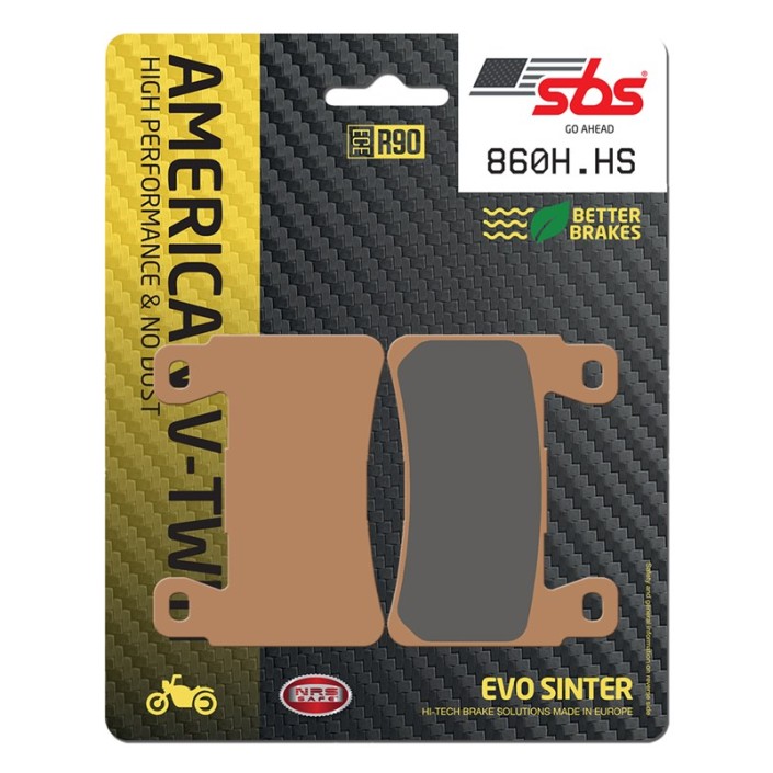 SBS - placute frana 860H.HS - American V-Twin [Sinter]