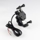 Suport telefon moto,atv,auto, priza USB de 2.1 A (include 2 tipuri de prindere) Suport telefon moto,atv,auto, priza USB de 2.1 A (include 2 tipuri de prindere)