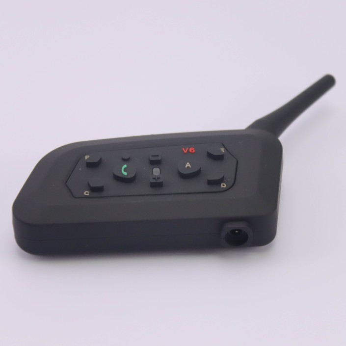 Sistem de comunicare moto Interphone V6, model 2021, Bluetooth v5.0, 1200 m, conectivitate 6 rideri