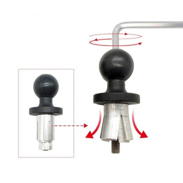Adaptor prindere jug moto pentru suport telefon diametru 13-17mm