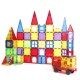 Set de constructie Magnetic Tiles, MagBlock, 100 piese 3D, Multicolor Set de constructie Magnetic Tiles, MagBlock, 100 piese 3D, Multicolor