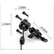 Suport telefon moto,atv,auto,incarcare wireless 10W,fixare oglinda,cadru,universal Android si IOS, priza USB de 2.1 A, include 2 tipuri de prindere