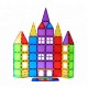 Set de constructie Magnetic Tiles, MagBlock, 100 piese 3D, Multicolor Set de constructie Magnetic Tiles, MagBlock, 100 piese 3D, Multicolor