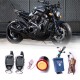 Alarma motocicleta, scuter, atv, functie pornire motor, senzor perimetru, senzor soc, actionare de la 5000 m, pager, 2 telecomenzi cu display Alarma motocicleta, scuter, atv, functie pornire motor, senzor perimetru, senzor soc, actionare de la 5000 m, pager, 2 telecomenzi cu display