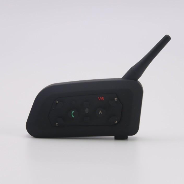 Sistem de comunicare moto Interphone V6, model 2021, Bluetooth v5.0, 1200 m, conectivitate 6 rideri