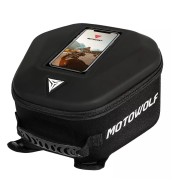 Geantă rezervor moto Motowolf MDL07, impermeabilă, prindere universală (2 tipuri), buzunar transparent pentru telefon, tip tank bag/rucsac