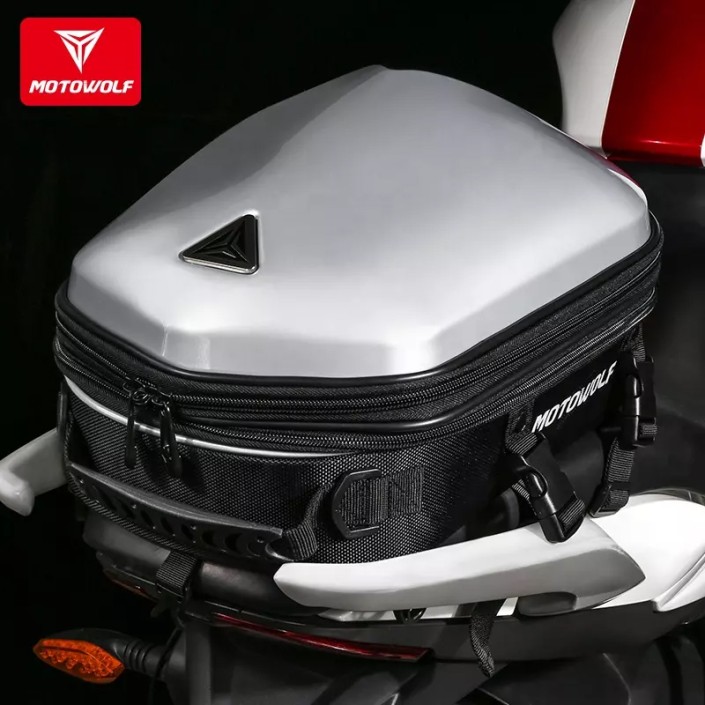 Ghiozdan/rucsac impermeabil aerodinamic moto hardshell MotoWolf, marimea L, impermeabil, extensibil, GRI (include2 tipuri de prindere)