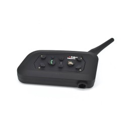 Sistem de comunicare moto Interphone V6, model 2021, Bluetooth v5.0, 1200 m, conectivitate 6 rideri
