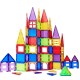 Set de constructie Magnetic Tiles, MagBlock, 100 piese 3D, Multicolor Set de constructie Magnetic Tiles, MagBlock, 100 piese 3D, Multicolor