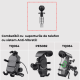 Adaptor Montare Suport Telefon Moto în Jug Furcă Motocicletă – Compatibil cu Suporturi telefon moto cu Anti-Vibrații Motowolf 