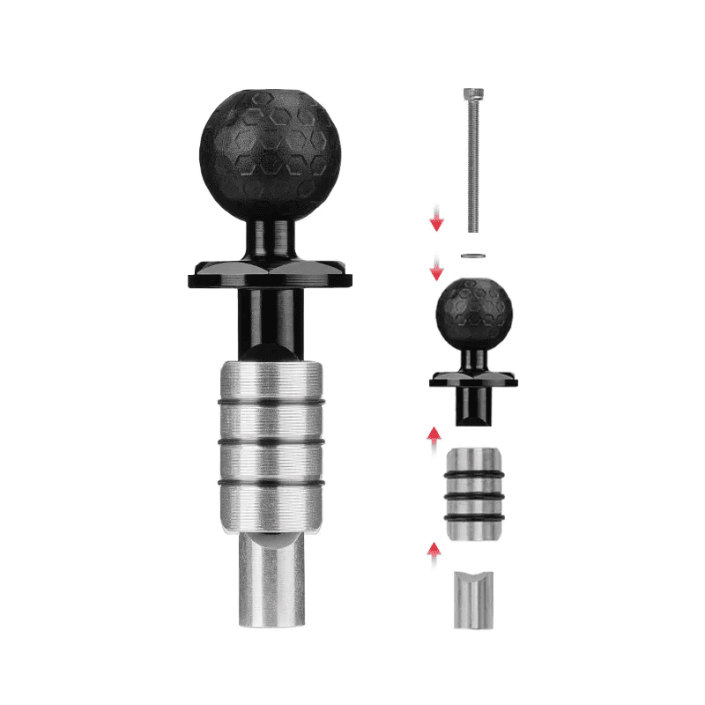 Adaptor Montare Suport Telefon Moto în Jug Furcă Motocicletă – Compatibil cu Suporturi telefon moto cu Anti-Vibrații Motowolf 
