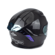 Spoiler spate iridium pentru Casca Moto Carbon PES R01 - Helmet Rear Wing Aerodinamic ECE/DOT