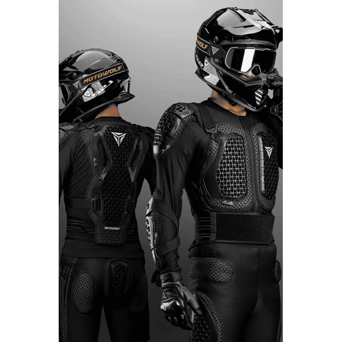 Armură Moto Certificată Motowolf – Protecție Level 2 pentru Stradă, Off-Road, ATV și Bicicletă