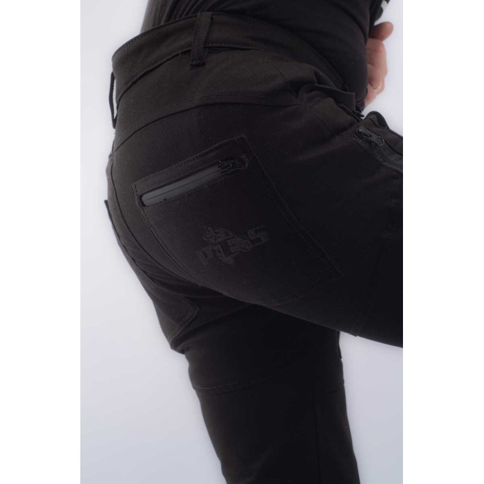 Blugi Moto PES Cargo Core – Protecții Nivel 2, Material PES Invicta Technology™  Certificare AA, Negri