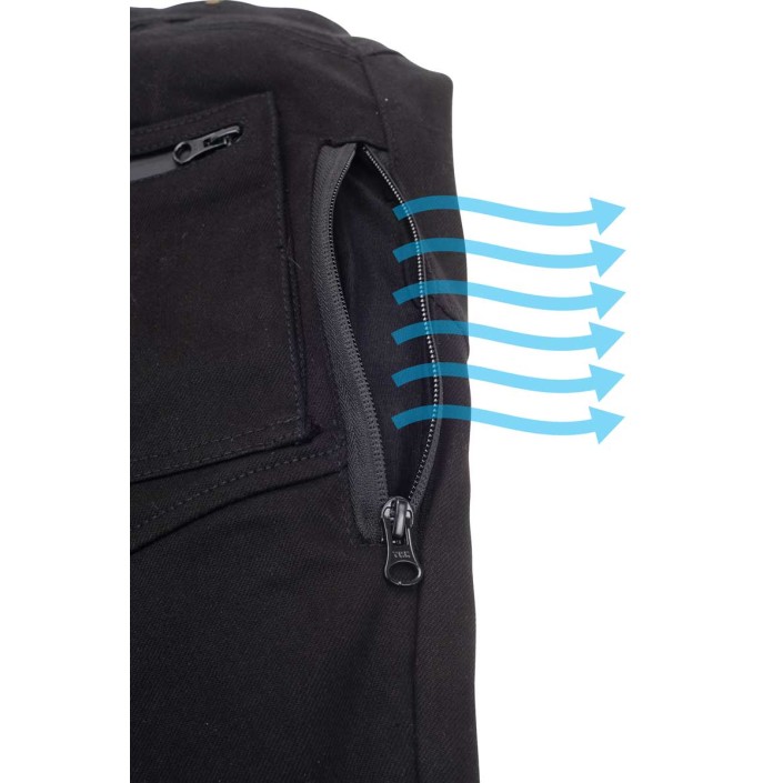 Blugi Moto PES Cargo Core – Protecții Nivel 2, Material PES Invicta Technology™  Certificare AA, Negri