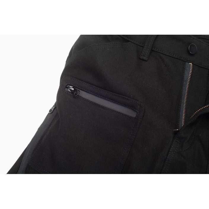 Blugi Moto PES Cargo Core – Protecții Nivel 2, Material PES Invicta Technology™  Certificare AA, Negri