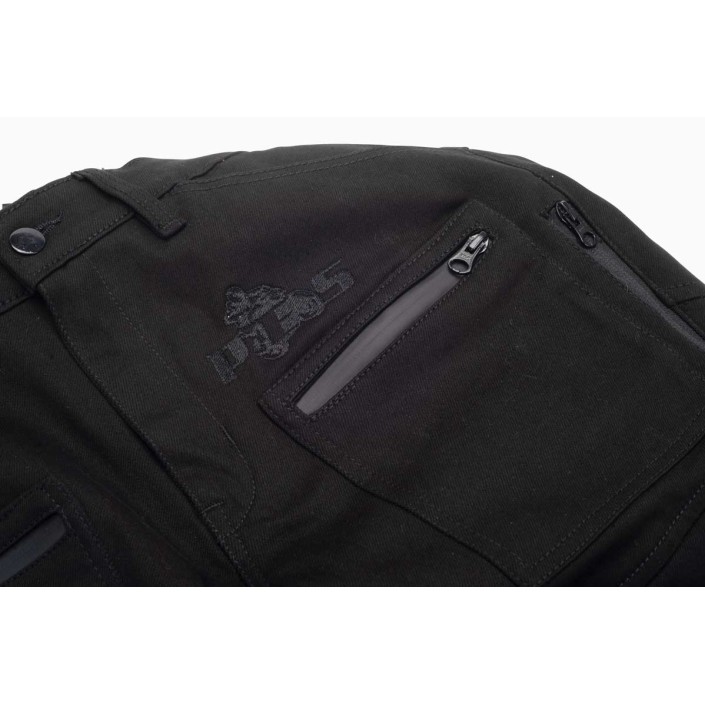 Blugi Moto PES Cargo Core – Protecții Nivel 2, Material PES Invicta Technology™  Certificare AA, Negri